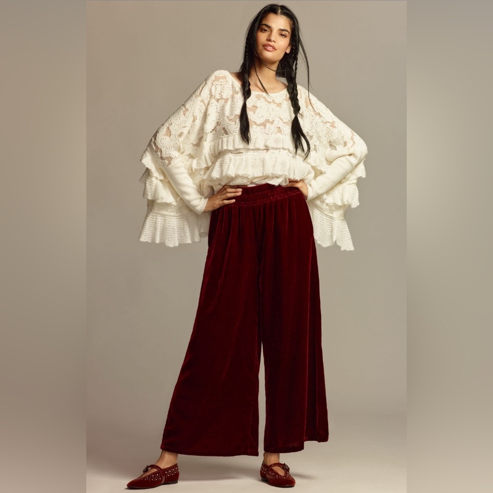 ✨ Anthropologie Somerset Pants Sz L - Picture 2 of 6